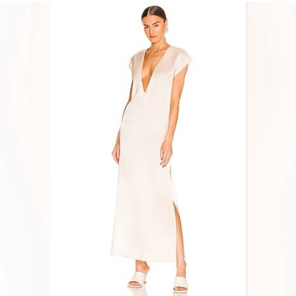 LBLC the label deep V Maxi Dress